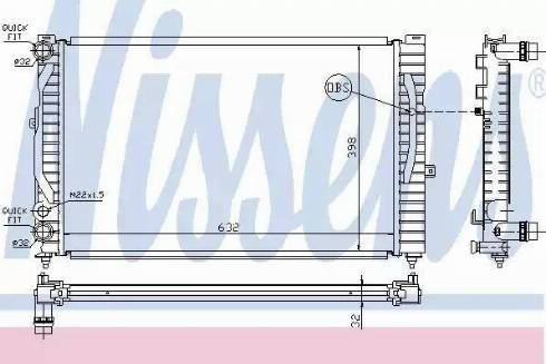 Nissens 60489 - Radiatore, Raffreddamento motore autozon.pro