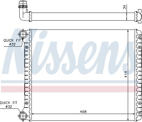 Nissens 695301 - Radiatore, Raffreddamento motore autozon.pro