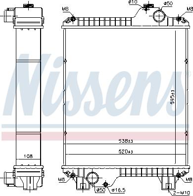 Nissens 606931 - Radiatore, Raffreddamento motore autozon.pro