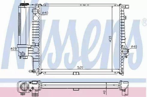 Nissens 60615A - Radiatore, Raffreddamento motore autozon.pro