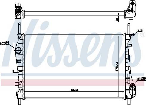 Nissens 606290 - Radiatore, Raffreddamento motore autozon.pro