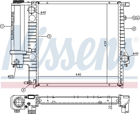 Nissens 690178 - Radiatore, Raffreddamento motore autozon.pro