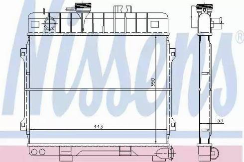 Nissens 60678 - Radiatore, Raffreddamento motore autozon.pro