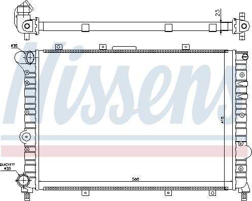 Nissens 699986 - Radiatore, Raffreddamento motore autozon.pro