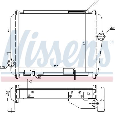 Nissens 60362 - Radiatore, Raffreddamento motore autozon.pro