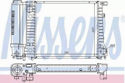 Nissens 60729 - Radiatore, Raffreddamento motore autozon.pro