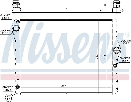 Nissens 60779 - Radiatore, Raffreddamento motore autozon.pro