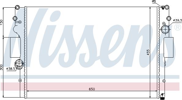 Nissens 693159 - Radiatore, Raffreddamento motore autozon.pro