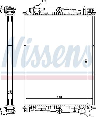 Nissens 614400 - Radiatore, Raffreddamento motore autozon.pro