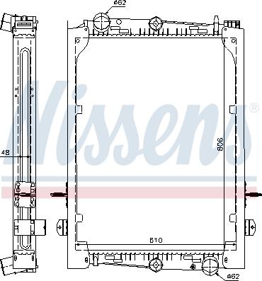 Nissens 61440A - Radiatore, Raffreddamento motore autozon.pro