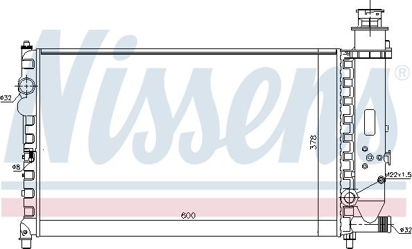 Nissens 699107 - Radiatore, Raffreddamento motore autozon.pro