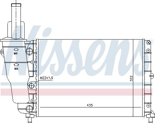 Nissens 690031 - Radiatore, Raffreddamento motore autozon.pro