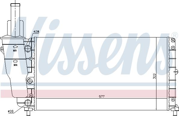 Nissens 698778 - Radiatore, Raffreddamento motore autozon.pro