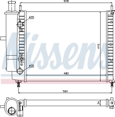 Nissens 690297 - Radiatore, Raffreddamento motore autozon.pro