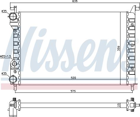 Nissens 694676 - Radiatore, Raffreddamento motore autozon.pro