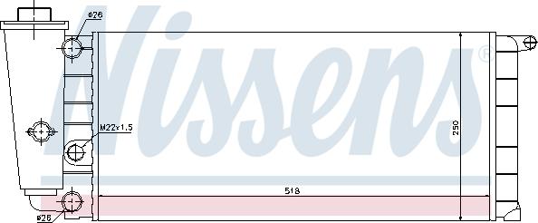 Nissens 690230 - Radiatore, Raffreddamento motore autozon.pro