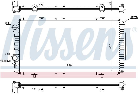 Nissens 691287 - Radiatore, Raffreddamento motore autozon.pro