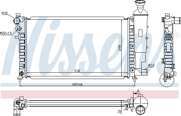 Nissens 699104 - Radiatore, Raffreddamento motore autozon.pro