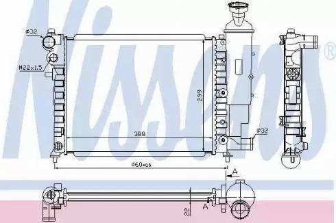 Nissens 61358A - Radiatore, Raffreddamento motore autozon.pro