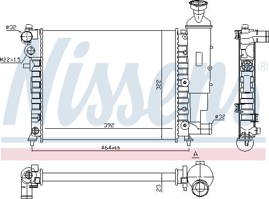 Nissens 690963 - Radiatore, Raffreddamento motore autozon.pro