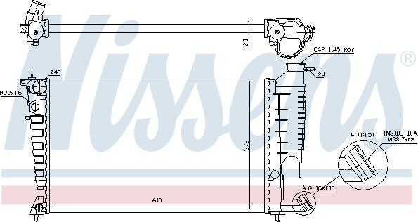 Nissens 690334 - Radiatore, Raffreddamento motore autozon.pro