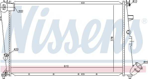 Nissens 696002 - Radiatore, Raffreddamento motore autozon.pro