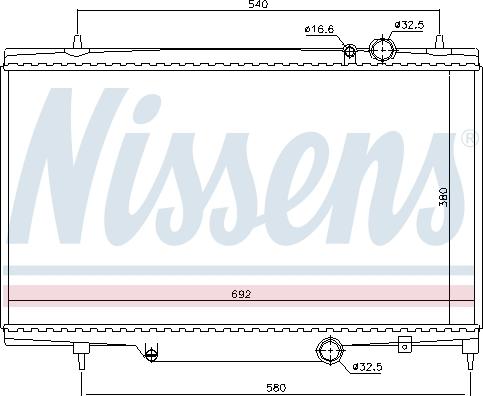 Nissens 61297 - Radiatore, Raffreddamento motore autozon.pro