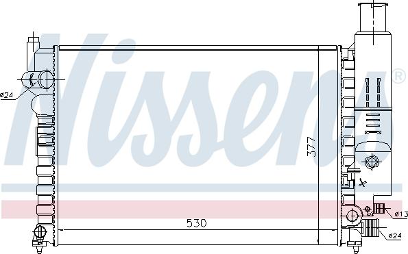 Nissens 690296 - Radiatore, Raffreddamento motore autozon.pro