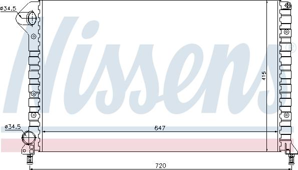 Nissens 695766 - Radiatore, Raffreddamento motore autozon.pro