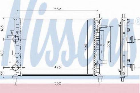 Nissens 617844 - Radiatore, Raffreddamento motore autozon.pro