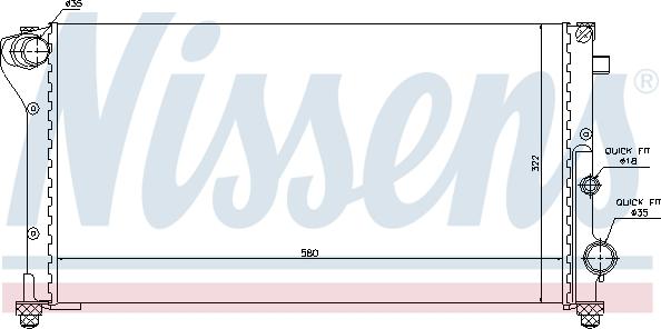 Nissens 696915 - Radiatore, Raffreddamento motore autozon.pro