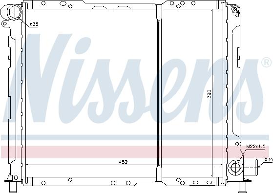 Nissens 61721 - Radiatore, Raffreddamento motore autozon.pro