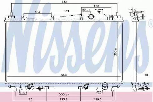 Nissens 68095 - Radiatore, Raffreddamento motore autozon.pro