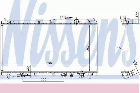 Nissens 68146 - Radiatore, Raffreddamento motore autozon.pro