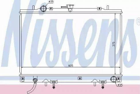 Nissens 68157 - Radiatore, Raffreddamento motore autozon.pro