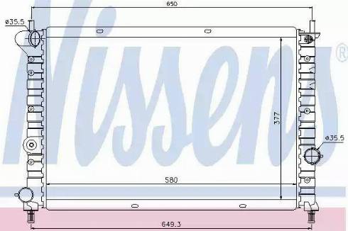 Nissens 68803 - Radiatore, Raffreddamento motore autozon.pro