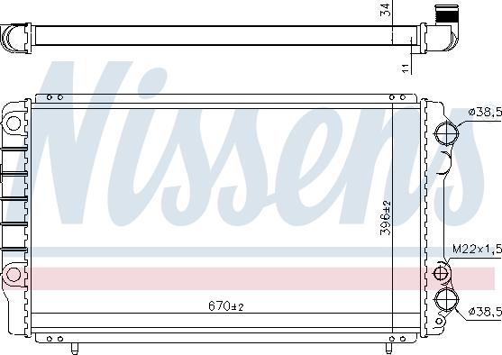 Nissens 697315 - Radiatore, Raffreddamento motore autozon.pro