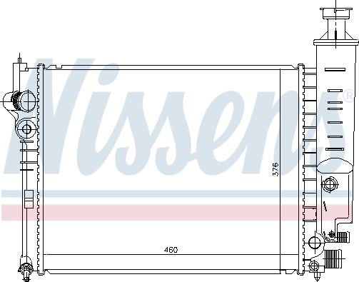 Nissens 693625 - Radiatore, Raffreddamento motore autozon.pro