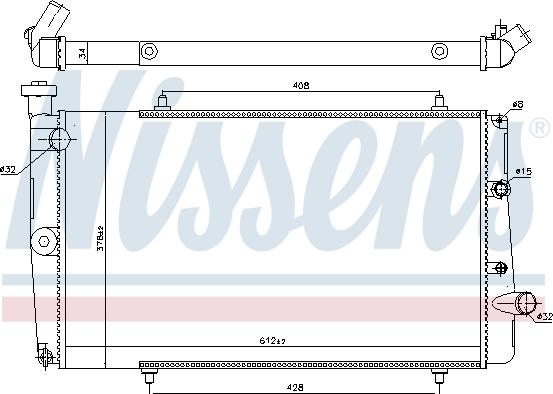 Nissens 694380 - Radiatore, Raffreddamento motore autozon.pro