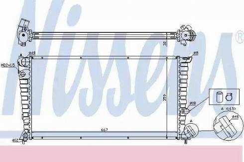 Nissens 63508A - Radiatore, Raffreddamento motore autozon.pro