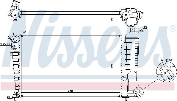 Nissens 691787 - Radiatore, Raffreddamento motore autozon.pro