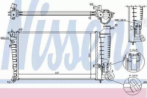 Nissens 63585A - Radiatore, Raffreddamento motore autozon.pro