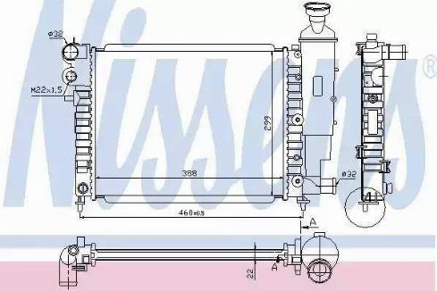 Nissens 63522A - Radiatore, Raffreddamento motore autozon.pro