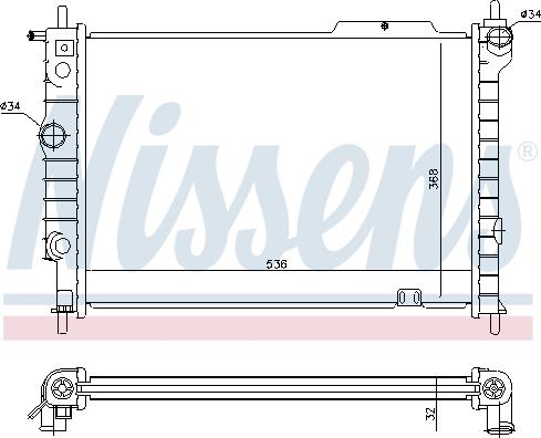 Nissens 694900 - Radiatore, Raffreddamento motore autozon.pro