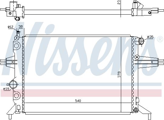 Nissens 699995 - Radiatore, Raffreddamento motore autozon.pro