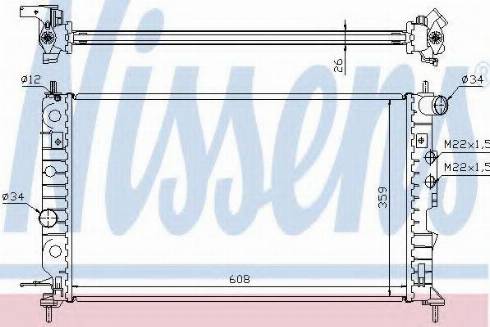 Nissens 63012A - Radiatore, Raffreddamento motore autozon.pro