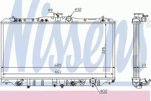 Nissens 63341 - Radiatore, Raffreddamento motore autozon.pro