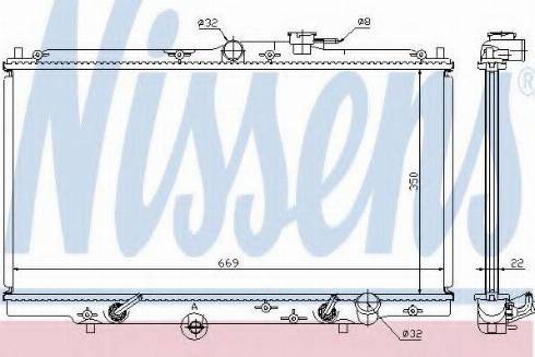 Nissens 63314A - Radiatore, Raffreddamento motore autozon.pro