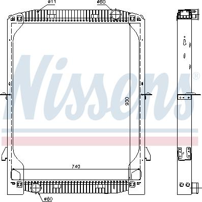 Nissens 63334 - Radiatore, Raffreddamento motore autozon.pro