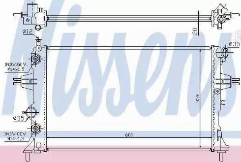 Nissens 63246A - Radiatore, Raffreddamento motore autozon.pro